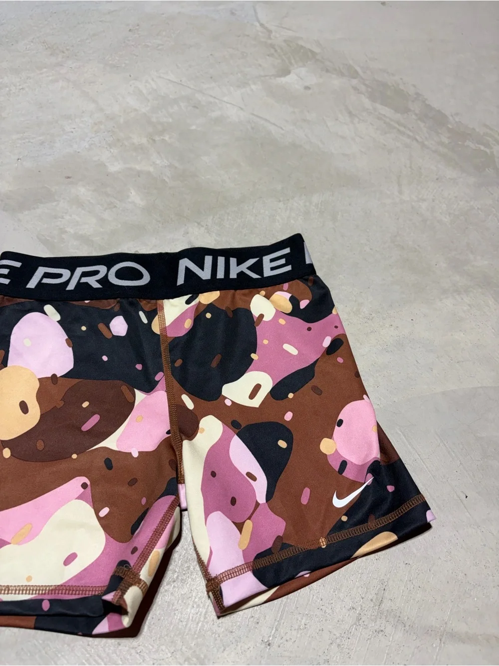 Nike Pro Multicolor ice cream Compression Shorts large